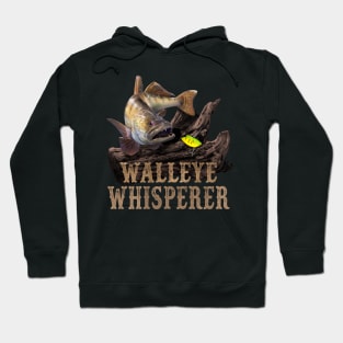 Walleye Whisperer Fishing Design Hoodie